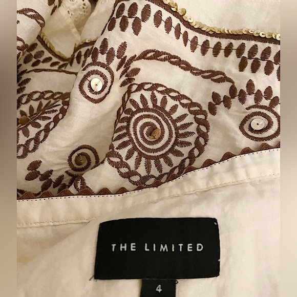 Vintage 90’s The Limited Sunburst & Lace Lined Skirt - Picture 6 of 6